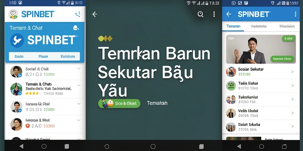 Antarmuka SPINBET yang ramah pengguna untuk mencari teman baru.